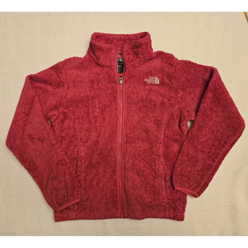 The North Face Girls Large 14/16 Osito Fleece Jacket Magenta Hot Pink Cute!
